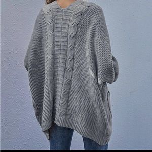 Grey long cardigan